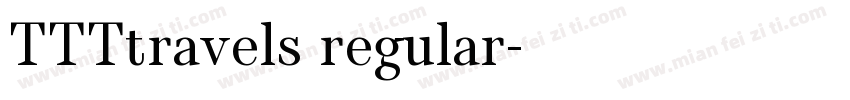 TTTtravels regular字体转换